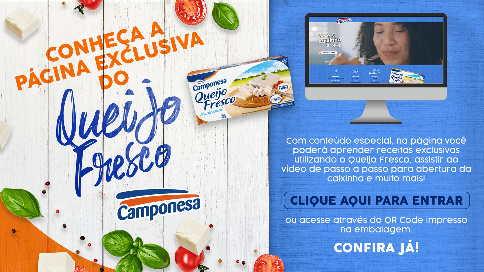 Fresh Cheese landing page Camponesa