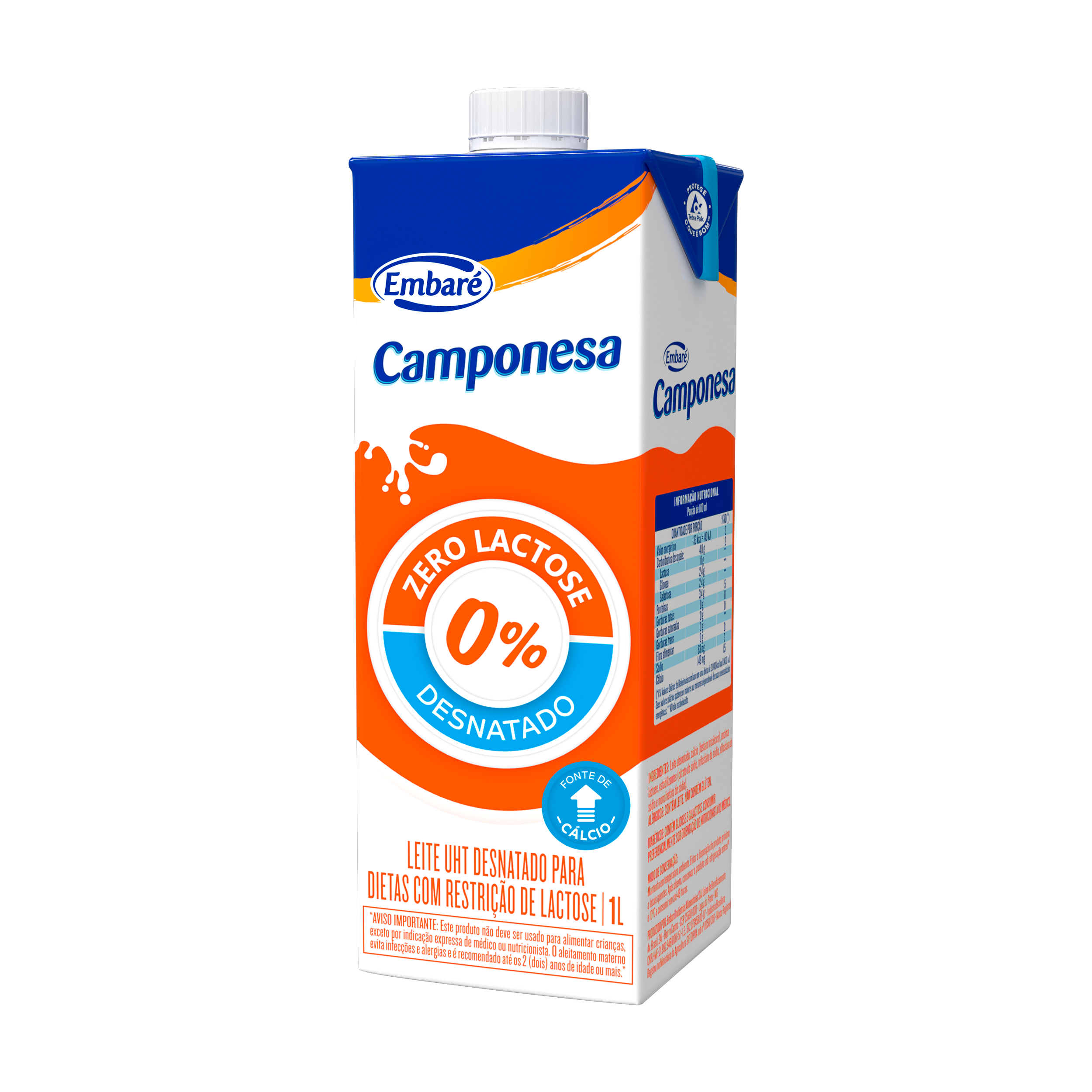 Leite UHT Desnatado Zero Lactose 1L Leite UHT Desnatado Zero Lactose 1L