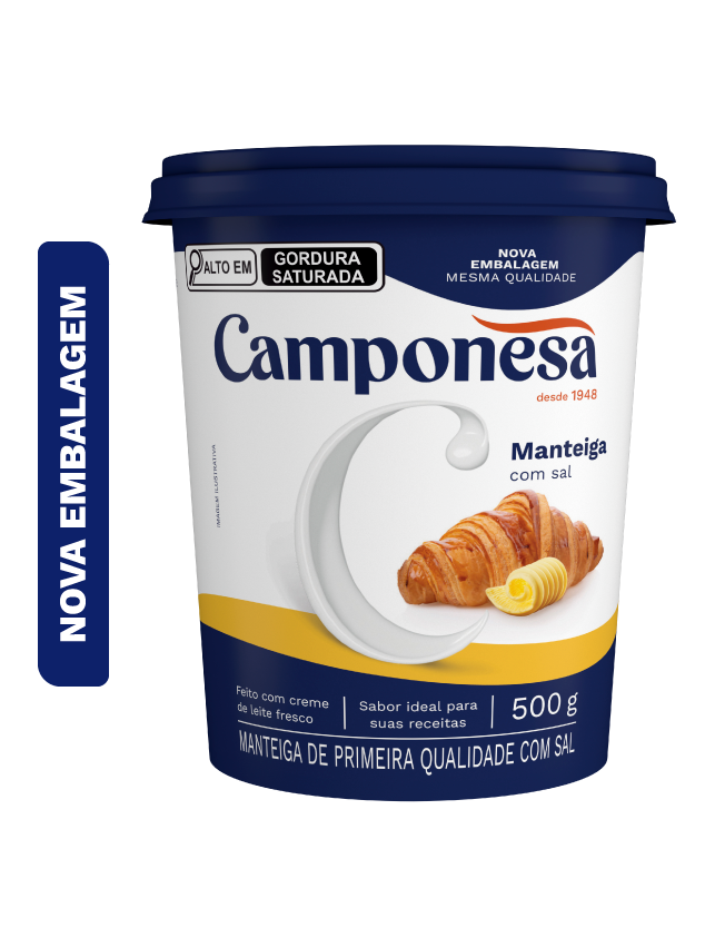 Manteiga Com Sal – 500g