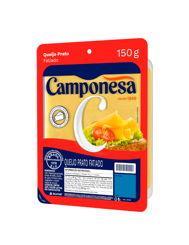 Queijo Prato Fatiado – 150g