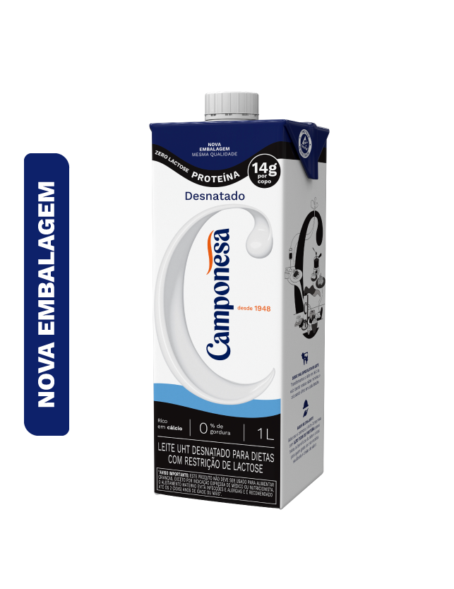 Leite UHT Proteína Zero Lactose – 1L